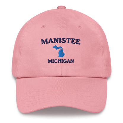 'Manistee Michigan' Dad Hat (w/ Michigan Outline)