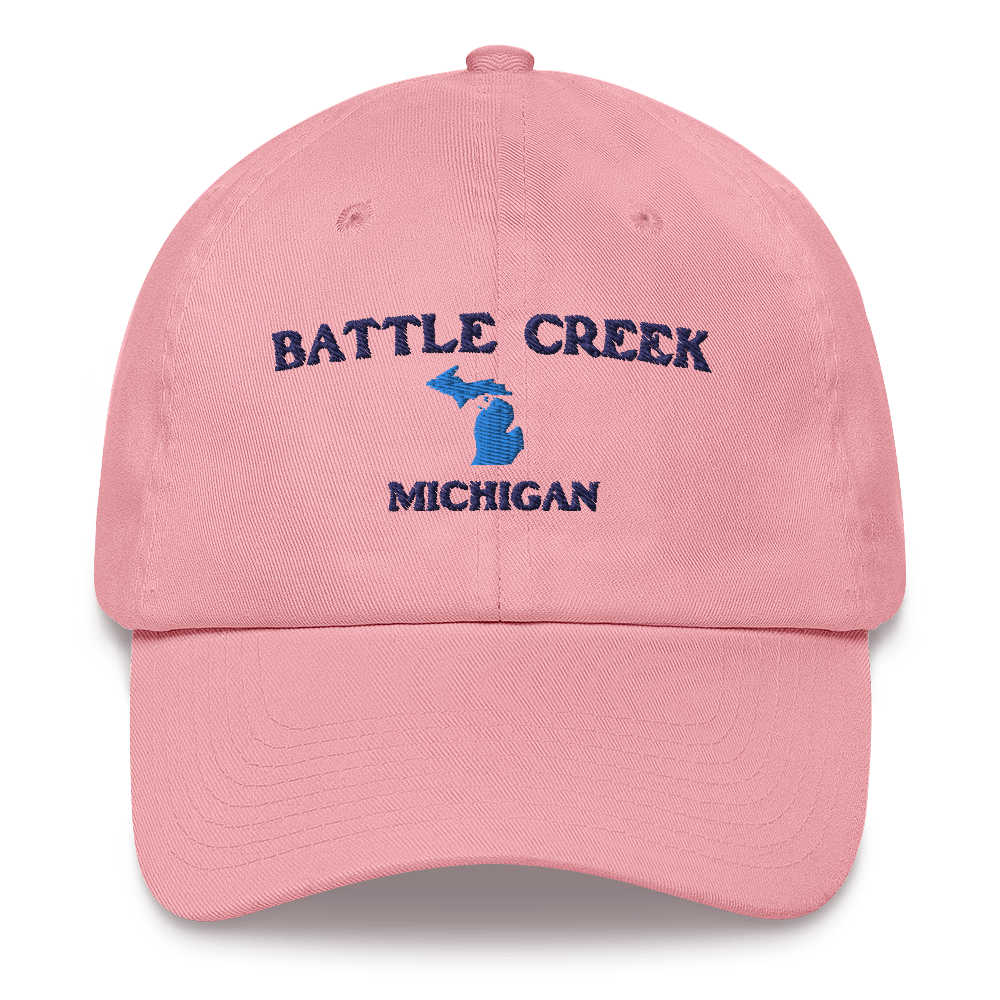 'Battle Creek Michigan' Dad Hat (w/ Michigan Outline)