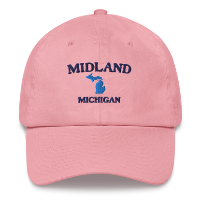 'Midland Michigan' Dad Hat (w/ Michigan Outline)