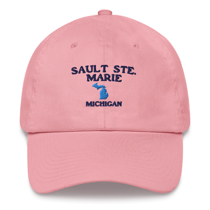 'Sault Ste. Marie' Dad Hat (w/ Michigan Outline)