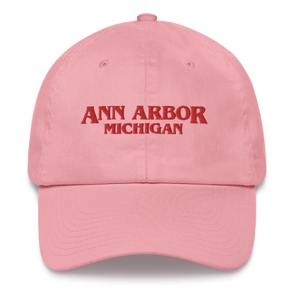 'Ann Arbor Michigan' Dad Hat (1980s Drama Parody)