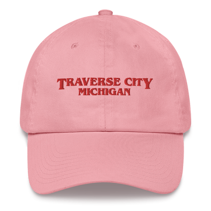 'Traverse City Michigan' Dad Hat (1980s Drama Parody)