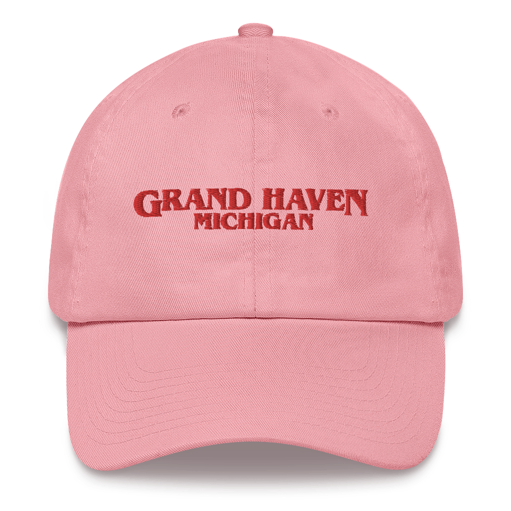 'Grand Haven Michigan' Dad Hat (1980s Drama Parody)