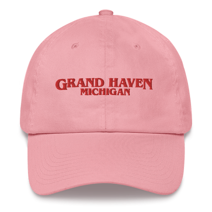 'Grand Haven Michigan' Dad Hat (1980s Drama Parody)