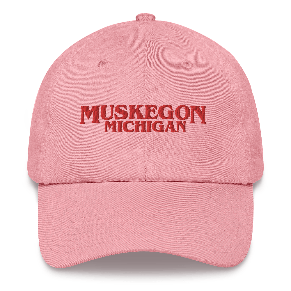 'Muskegon Michigan' Dad Hat (1980s Drama Parody)