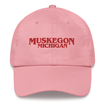 'Muskegon Michigan' Dad Hat (1980s Drama Parody)