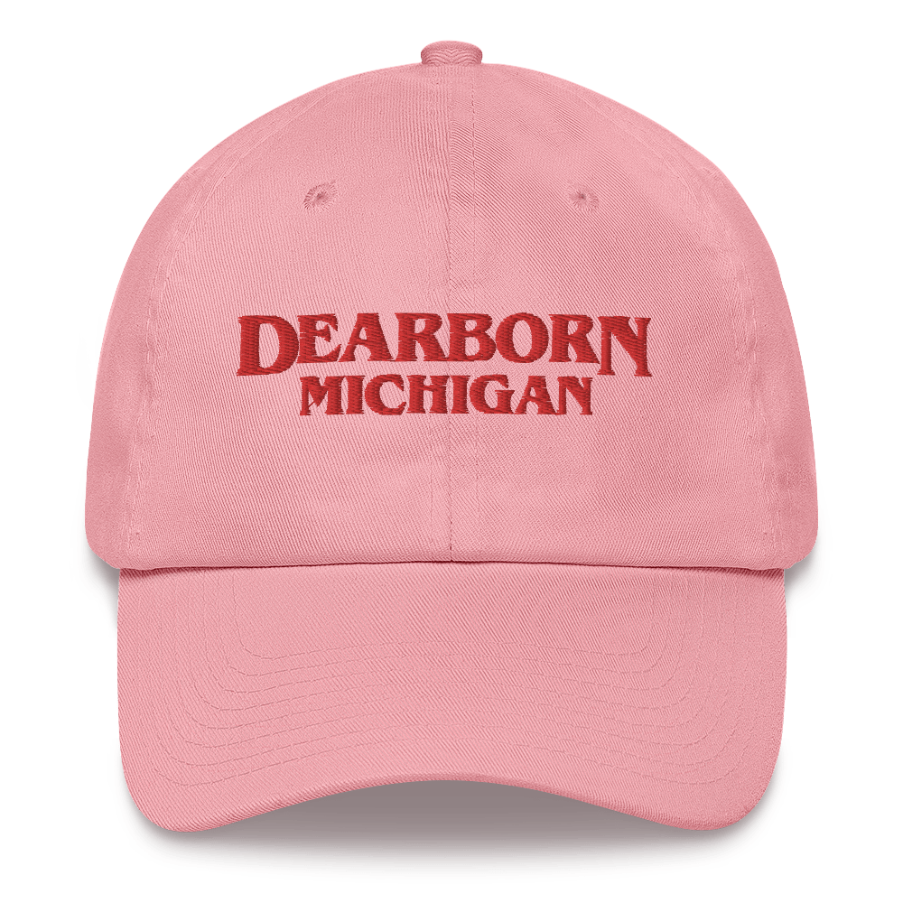 'Dearborn Michigan' Dad Hat (1980s Drama Parody)