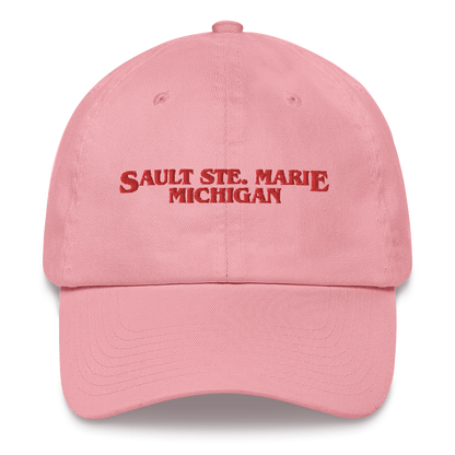 'Sault Ste. Marie Michigan' Dad Hat (1980s Drama Parody)