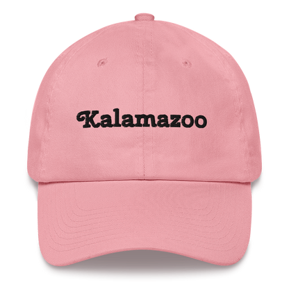 'Kalamazoo' Dad Hat | White/Black Embroidery