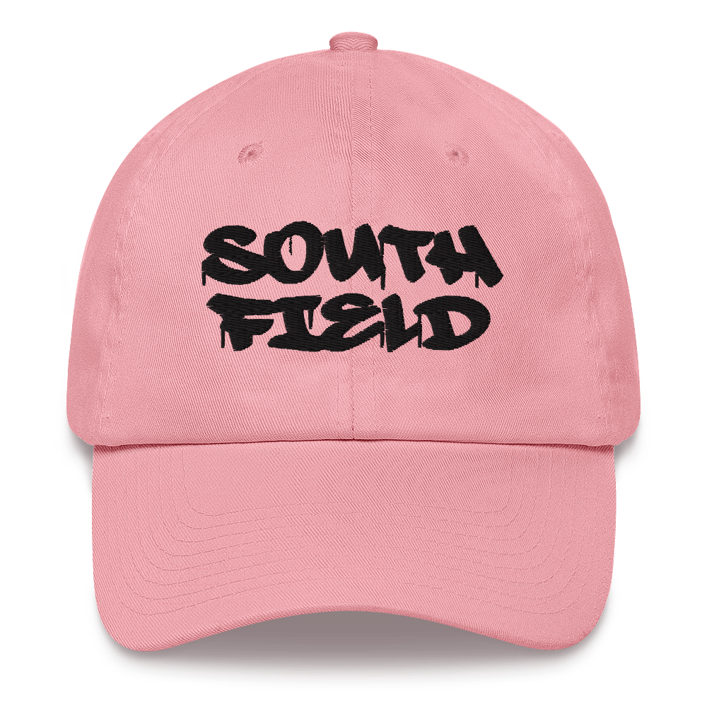 'Southfield' Dad Hat | White/Black Embroidery