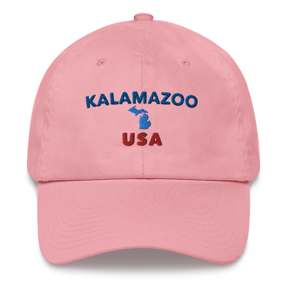 'Kalamazoo USA' Dad Hat (w/ Michigan Outline)