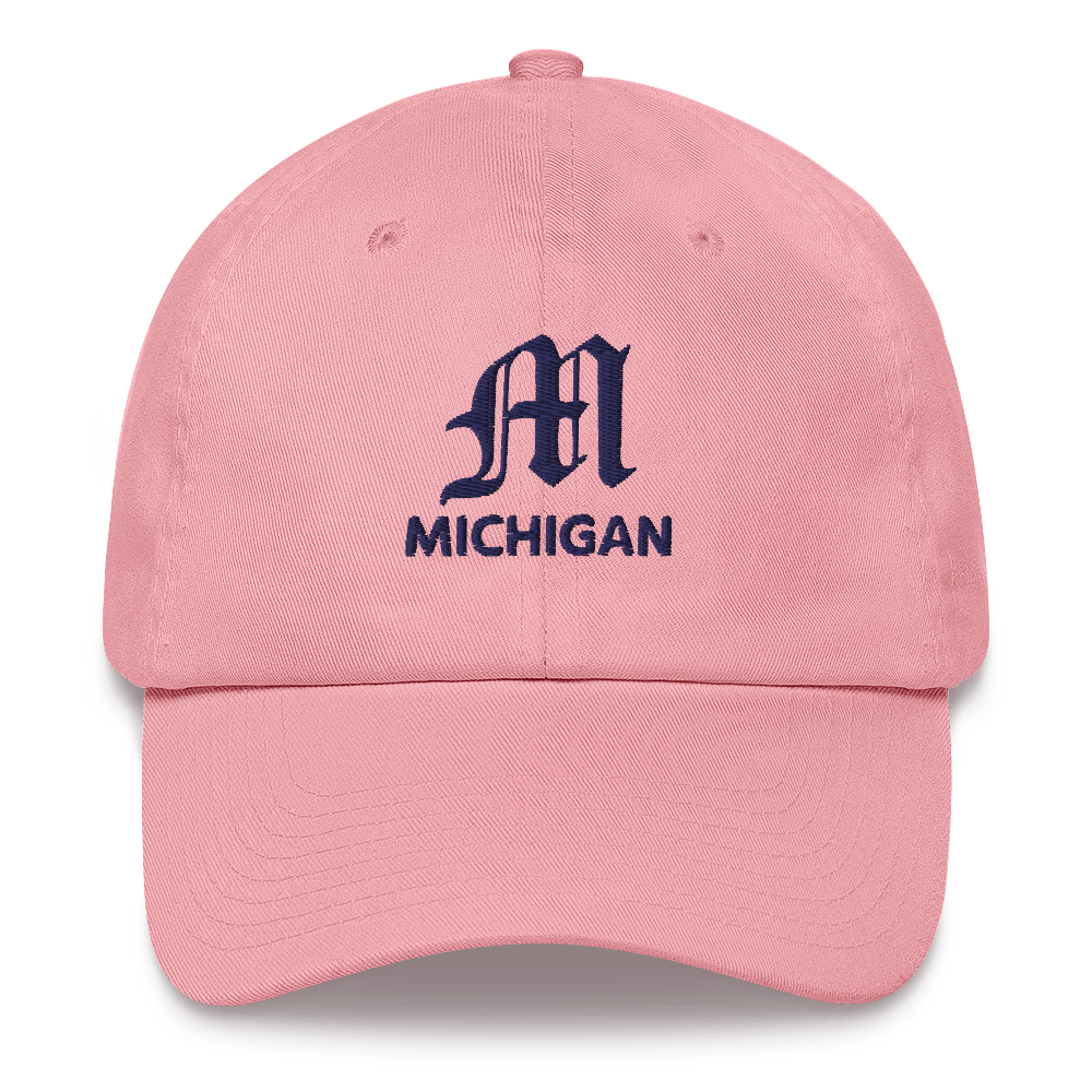 'Michigan' Dad Hat (w/ Old English 'M')