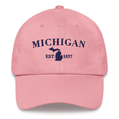 'Michigan EST 1837' Dad Hat (Didone Font)