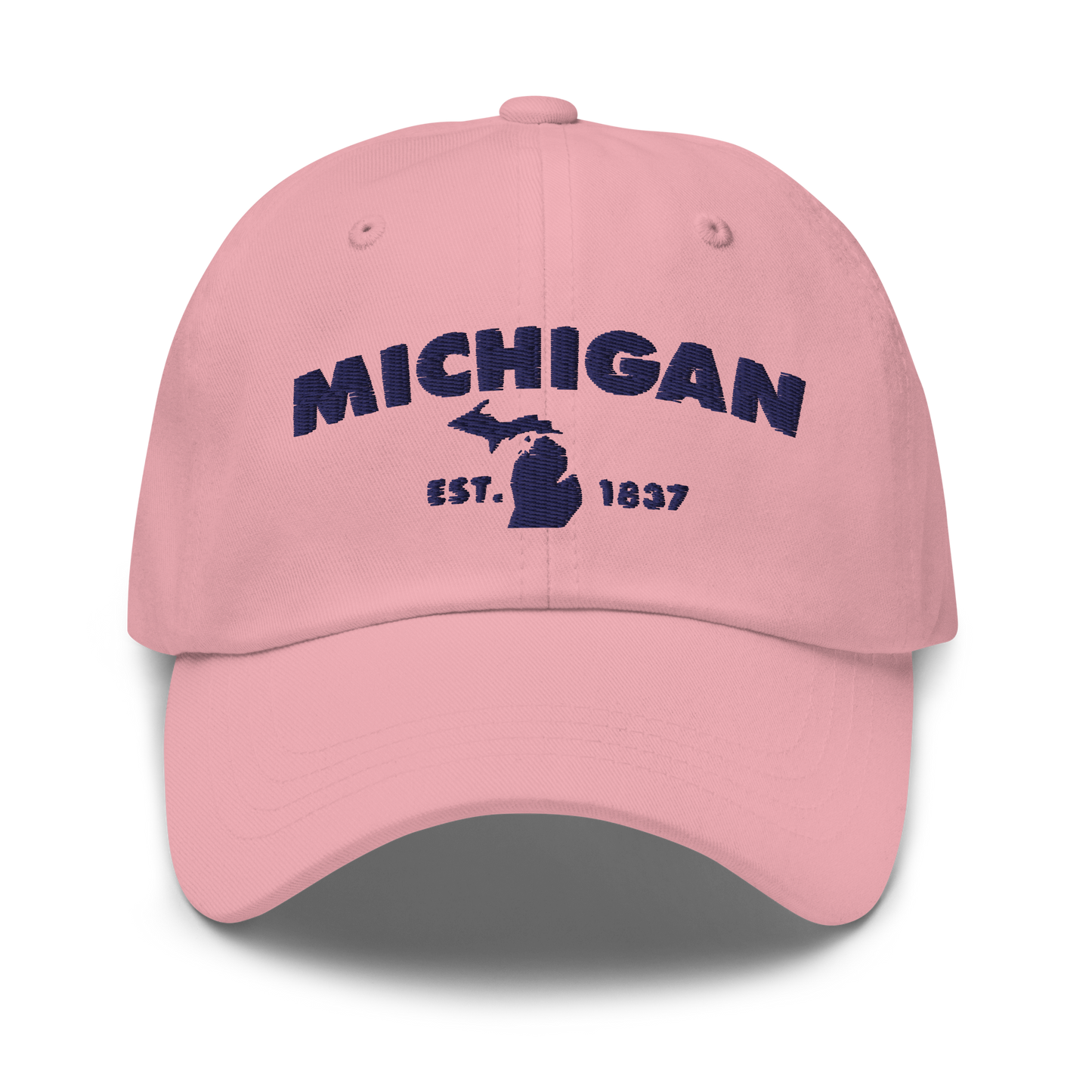 'Michigan EST 1837' Dad Hat (Geometric Sans Font)