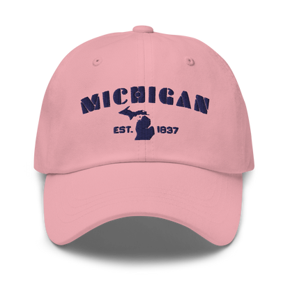 'Michigan EST 1837' Dad Hat (Art Deco Font)