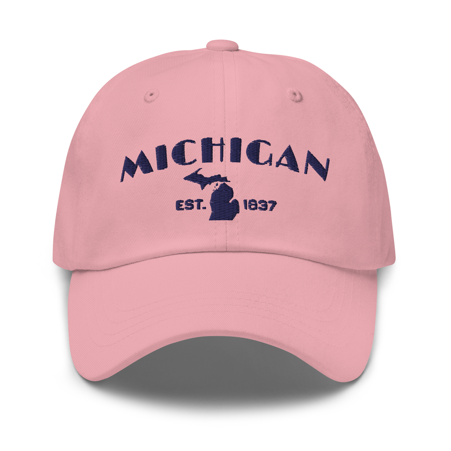 'Michigan EST 1837' Dad Hat (Theatrical Art Deco Font)