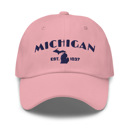 'Michigan EST 1837' Dad Hat (Theatrical Art Deco Font)