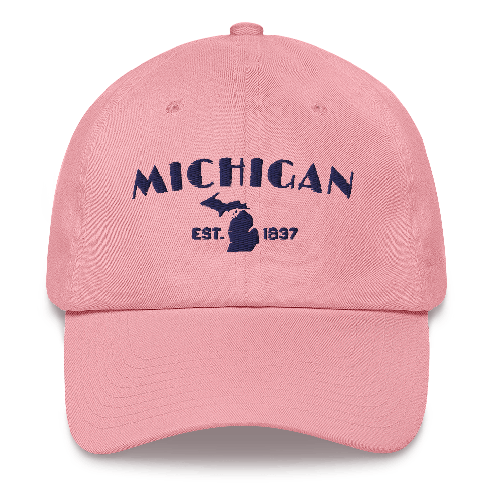 'Michigan EST 1837' Dad Hat (Theatrical Art Deco Font)