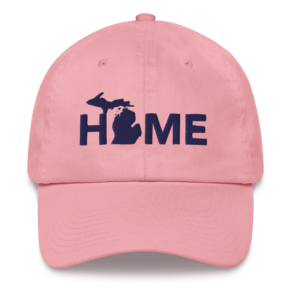 Michigan 'Home' Dad Hat (Geometric Sans Font)