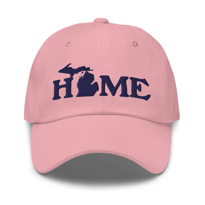 Michigan 'Home' Dad Hat (Woodcut Font)