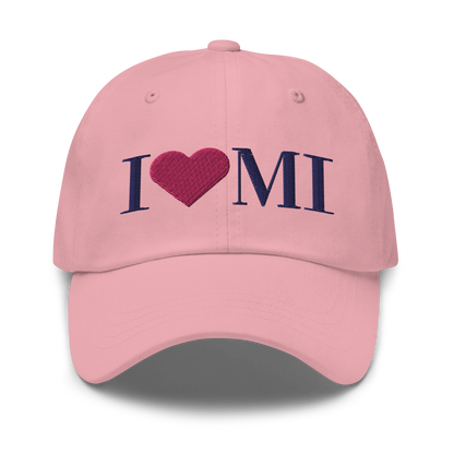 Michigan 'I ❤️ MI' Dad Hat (Didone Font)