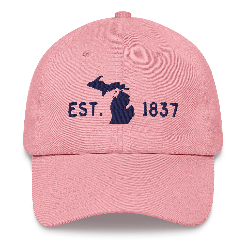 Michigan 'EST 1837' Dad Hat (Licence Plate Font)