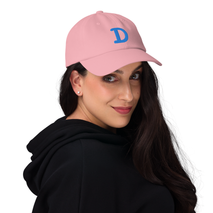 Detroit 'Old French D' Dad Hat (w/ Side Design) | Azure Embroidery