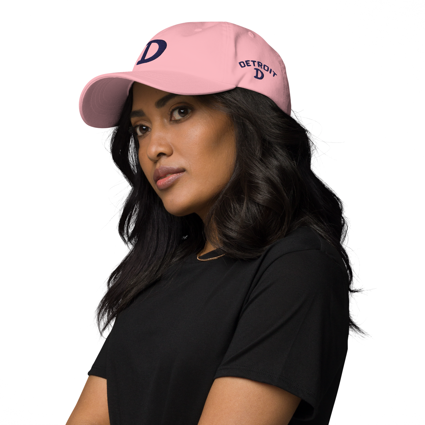 Detroit 'Old French D' Dad Hat (w/ Side Design)