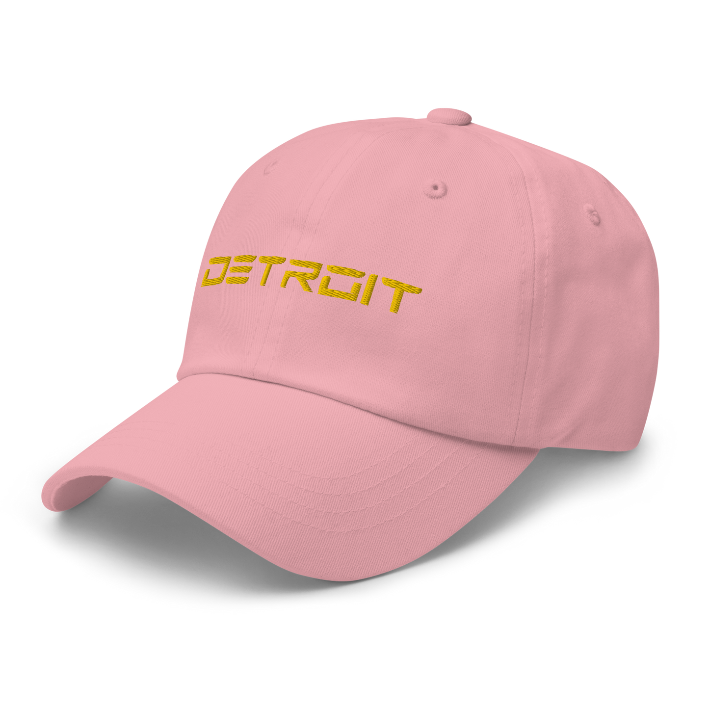 'Detroit' Dad Hat (Electric Font) | Gold Embroidery