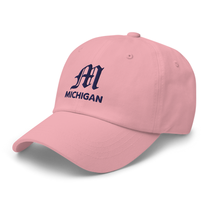 'Michigan' Dad Hat (w/ Old English 'M')