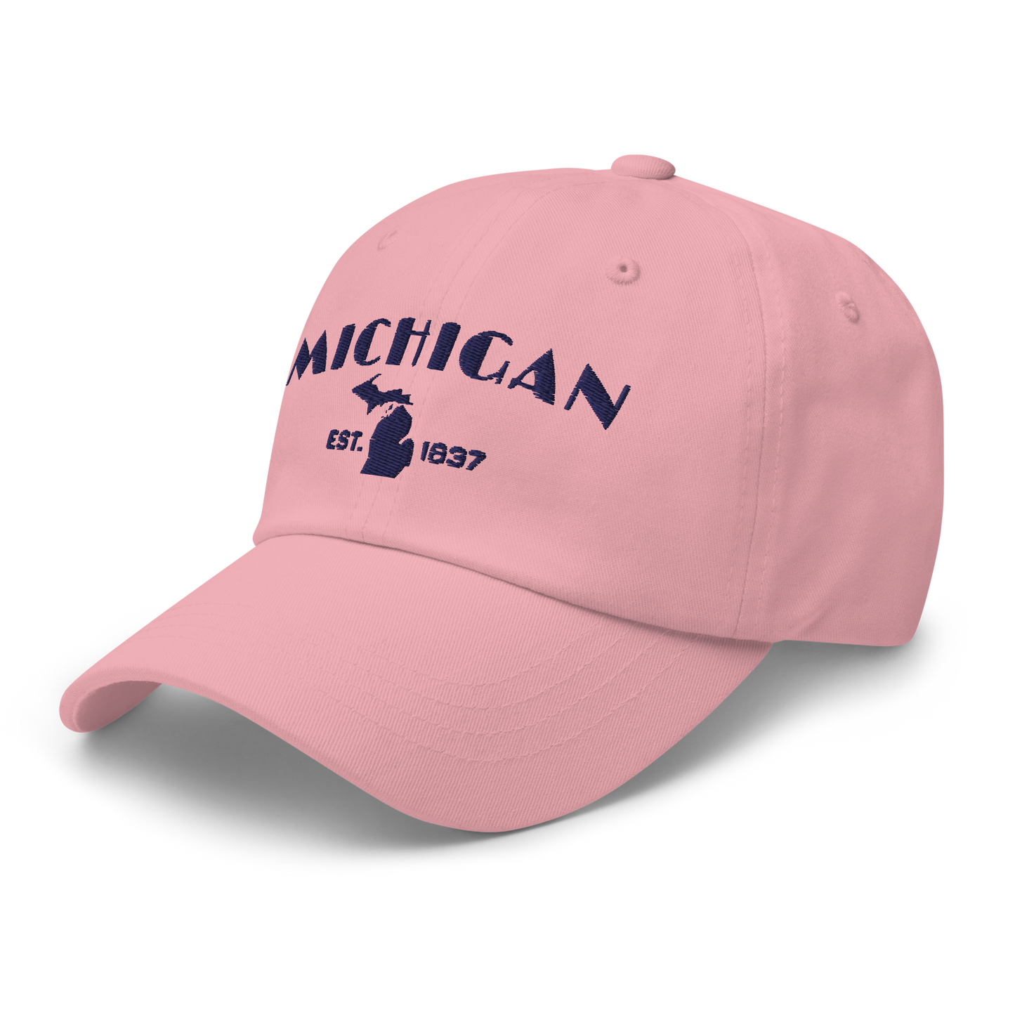 'Michigan EST 1837' Dad Hat (Theatrical Art Deco Font)