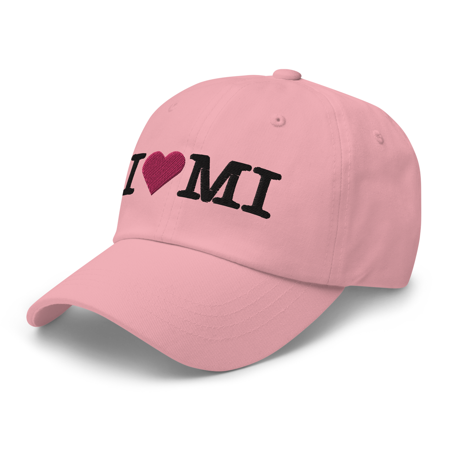 Michigan 'I ❤️ MI' Dad Hat (Typewriter Font)