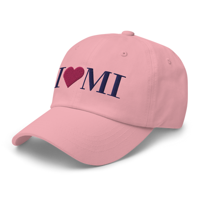 Michigan 'I ❤️ MI' Dad Hat (Didone Font)