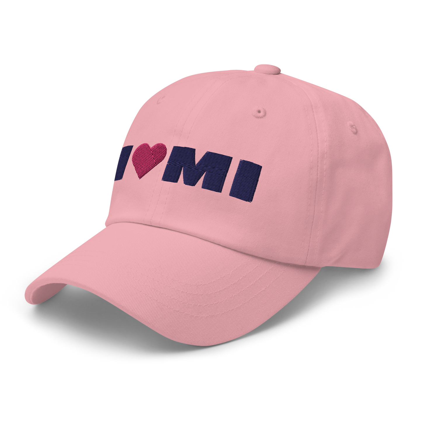 Michigan 'I ❤️ MI' Dad Hat (French Olive Font)