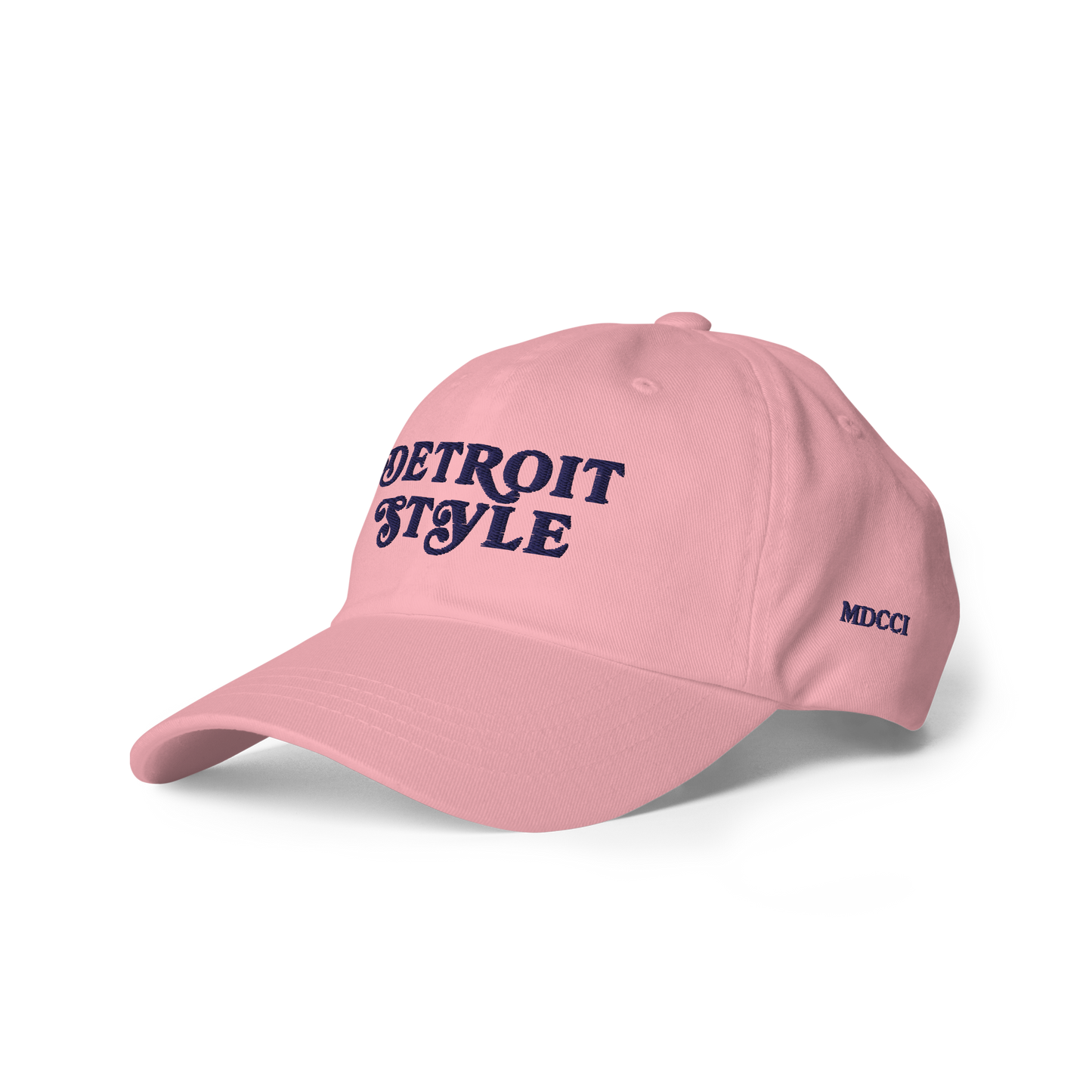 'Detroit Style' Dad Hat (w 'MDCCI' Side Design)