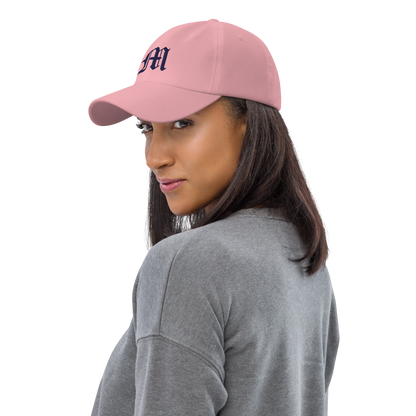 Old English 'M' Dad Hat (w 'Michigan' Back Design)