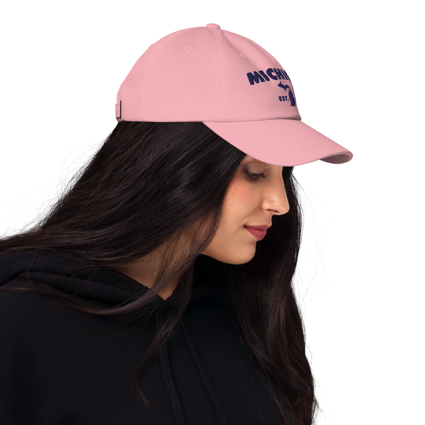 'Michigan EST 1837' Dad Hat (Geometric Sans Font)