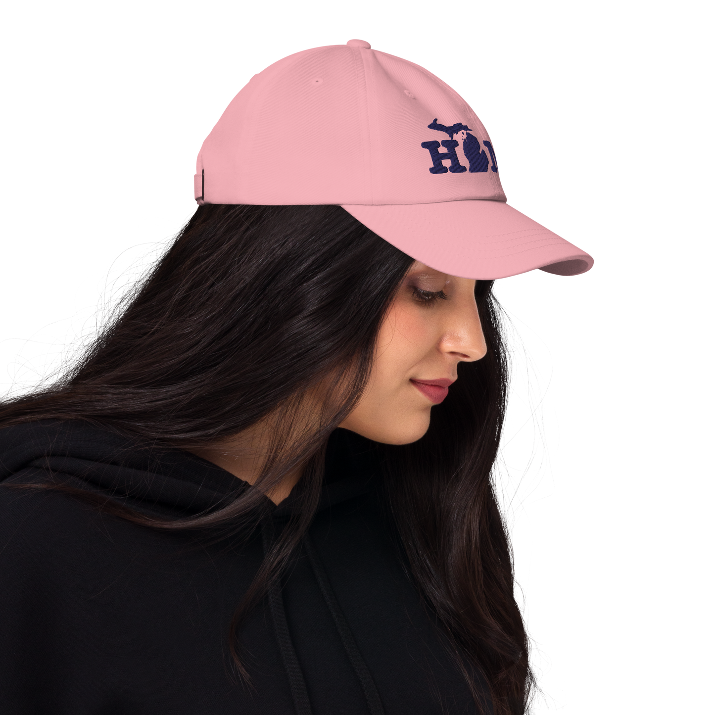 Michigan 'Home' Dad Hat (Typewriter Font)