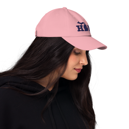 Michigan 'Home' Dad Hat (Typewriter Font)