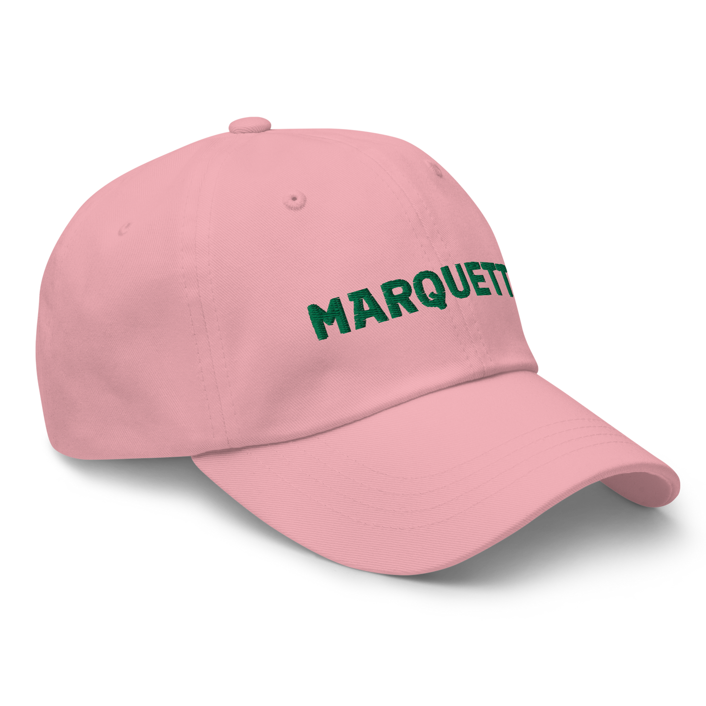 'Marquette' Dad Hat | Gold/Green Embroidery