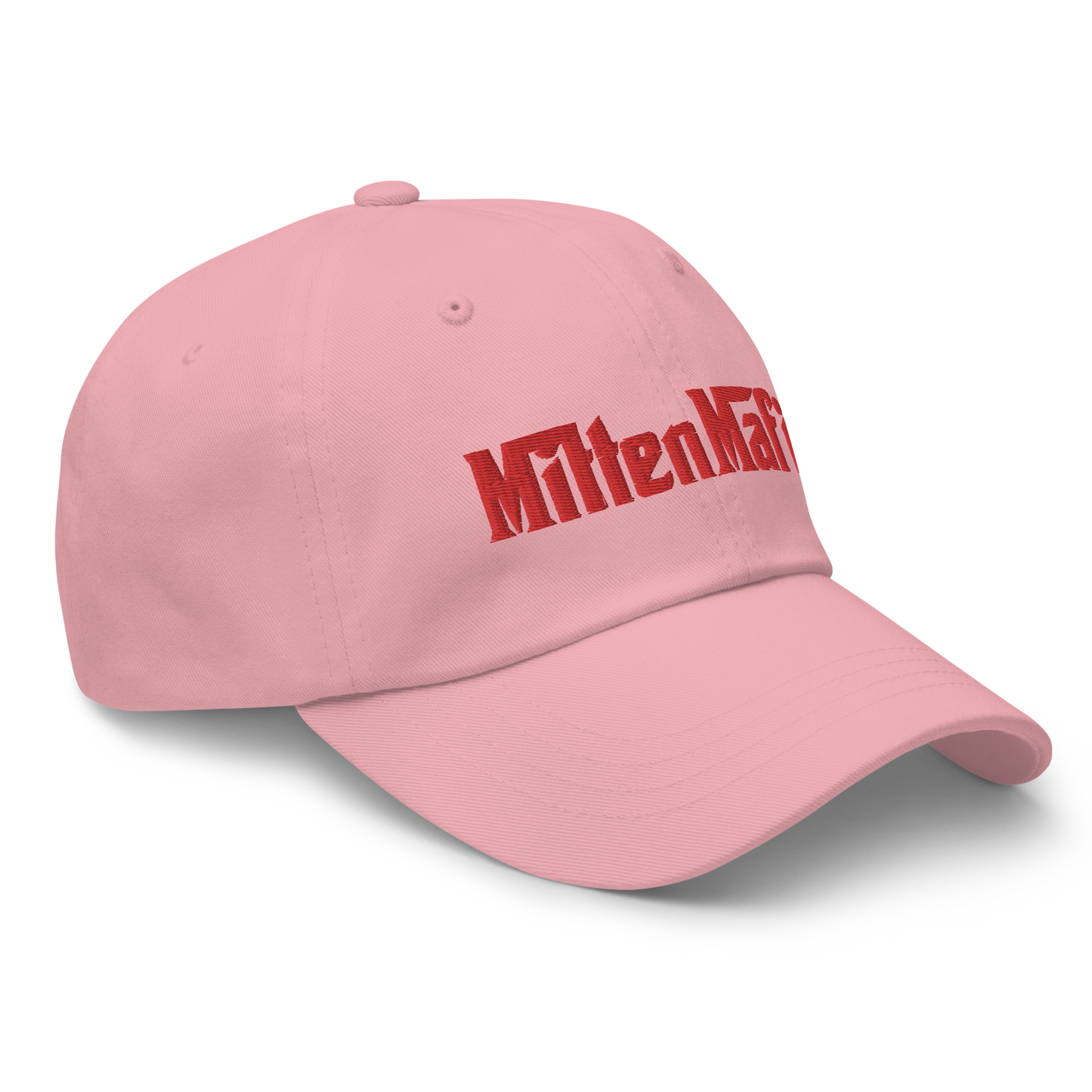 Michigan 'MittenMafia' Dad Hat (Gangster Font) | Red Embroidery