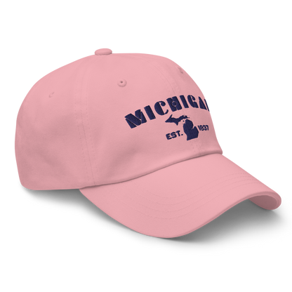 'Michigan EST 1837' Dad Hat (Art Deco Font)