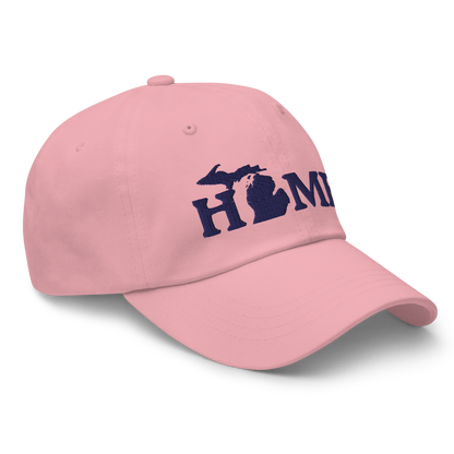 Michigan 'Home' Dad Hat (Woodcut Font)