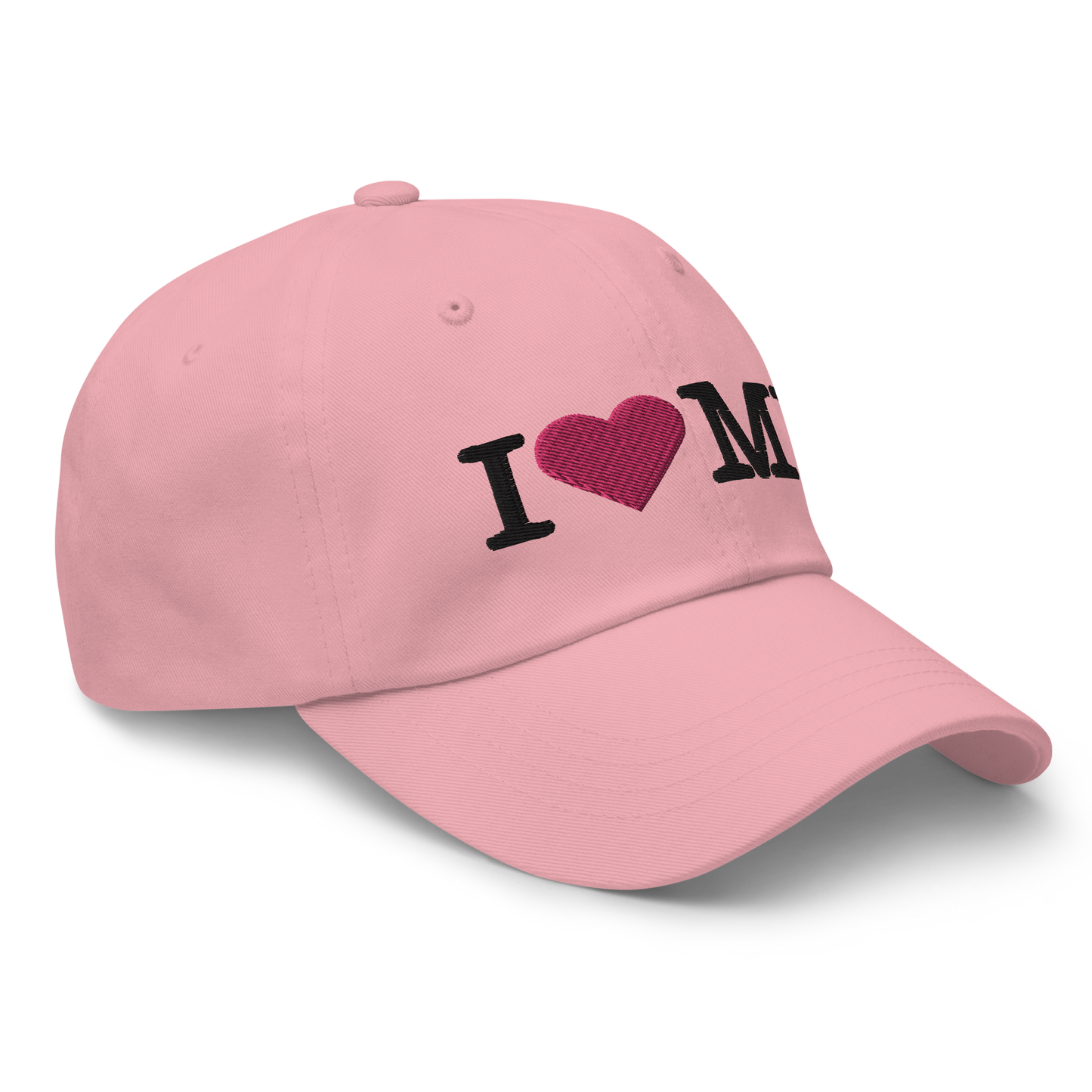 Michigan 'I ❤️ MI' Dad Hat (Typewriter Font)