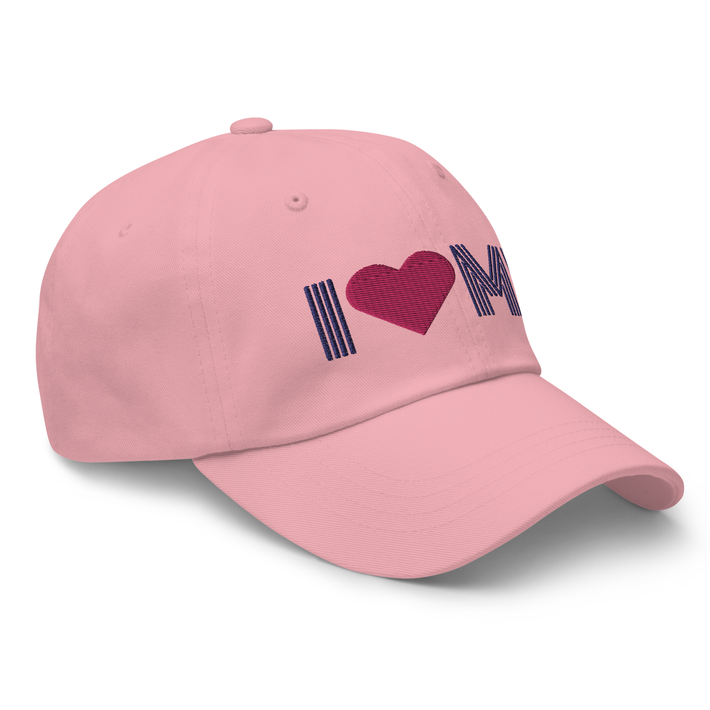 Michigan 'I ❤️ MI' Dad Hat (Metalpress Font)