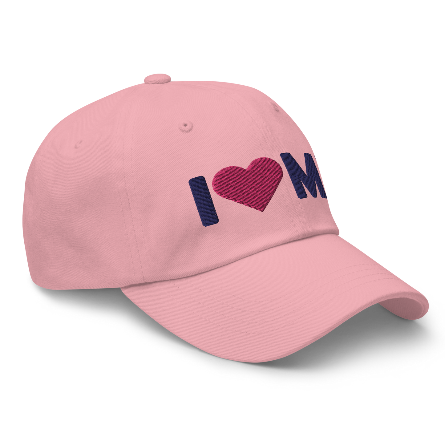 Michigan 'I ❤️ MI' Dad Hat (Rounded Swiss Font)