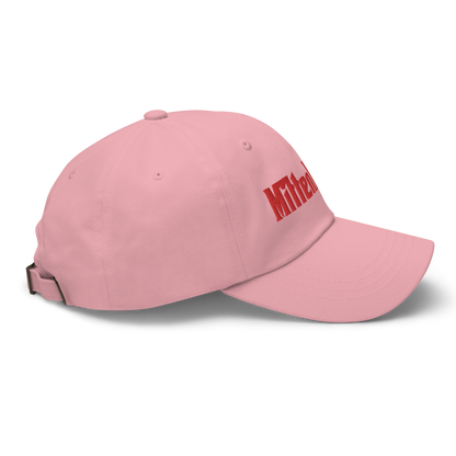 Michigan 'MittenMafia' Dad Hat (Gangster Font) | Red Embroidery