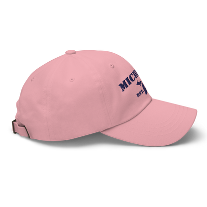 'Michigan EST 1837' Dad Hat (Army Font)