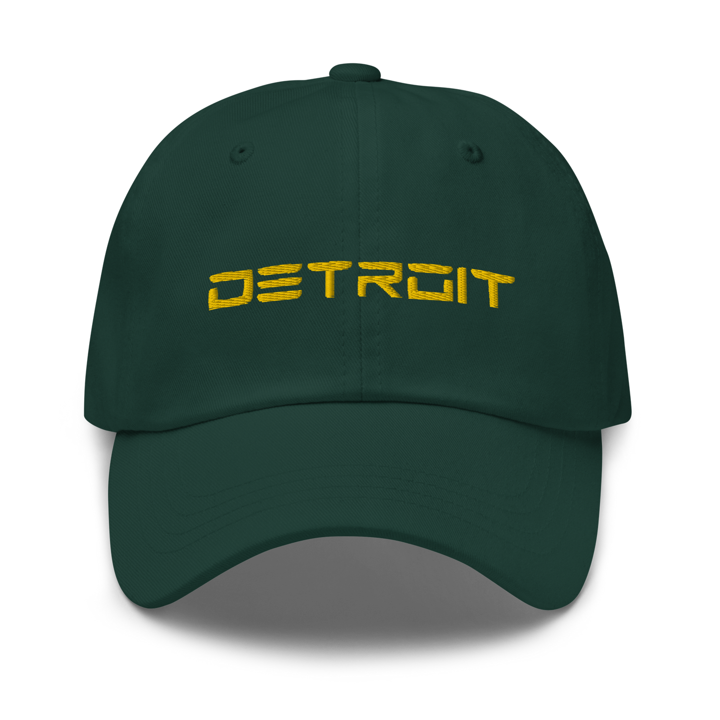 'Detroit' Dad Hat (Electric Font) | Gold Embroidery