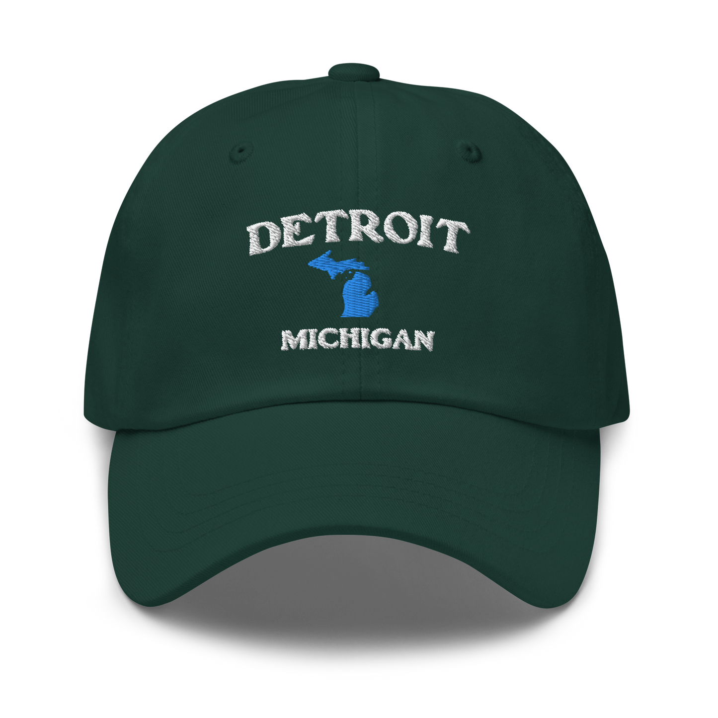 'Detroit Michigan' Dad Hat (w/ Michigan Outline)